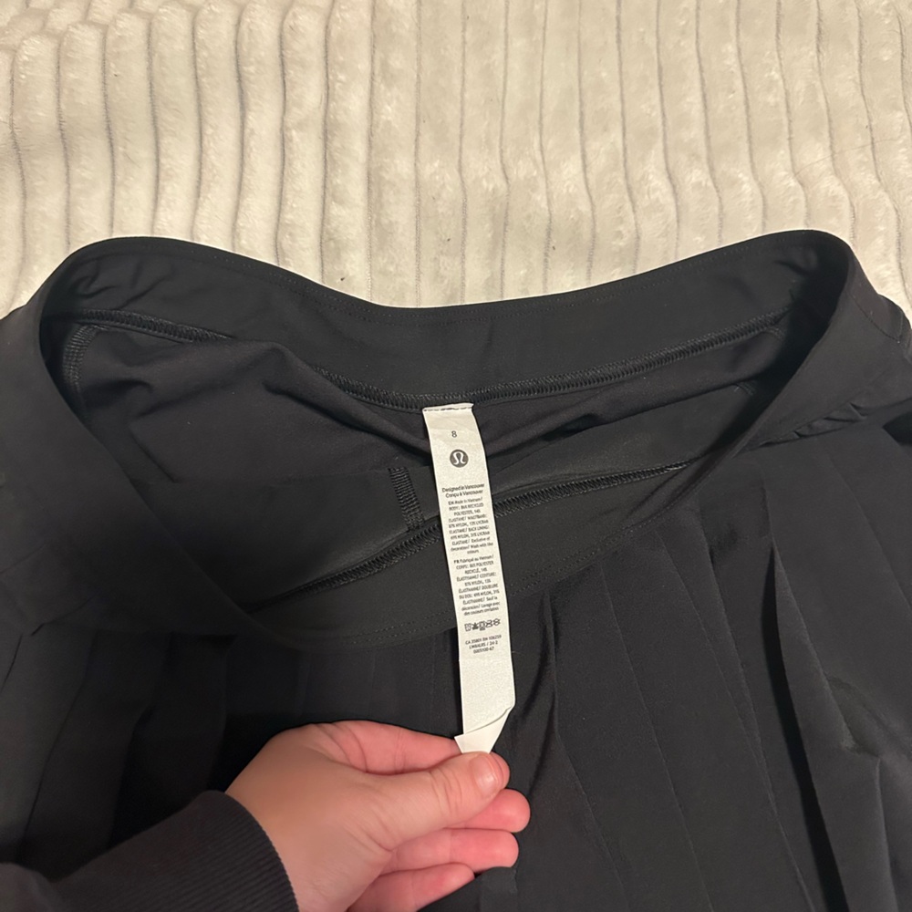 Lululemon high rise pleated tennis skirt
